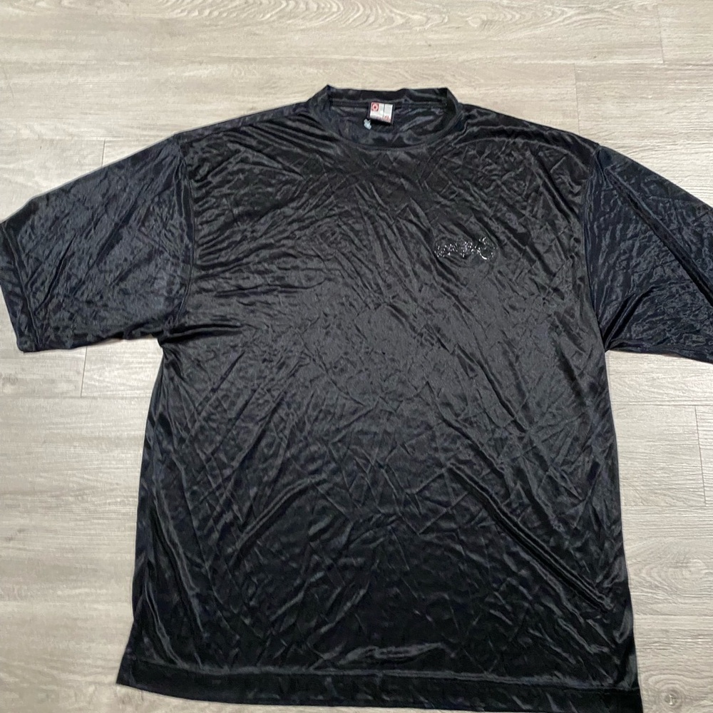 South Pole Y2K Shirt Men XL Black W/ Logo Baggy Stretch Short Sleeve Tee Hip Hop - Picture 3 of 7